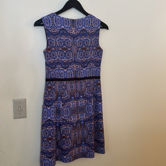 Nanette Lepore Kaleidoscope Sleeveless Dress Size 0 💙💜💛🤎 It has pockets! 👗 - Picture 6 of 17